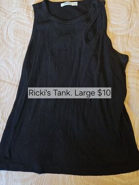 Ricki's Black Ribbed Sleeveless Tank